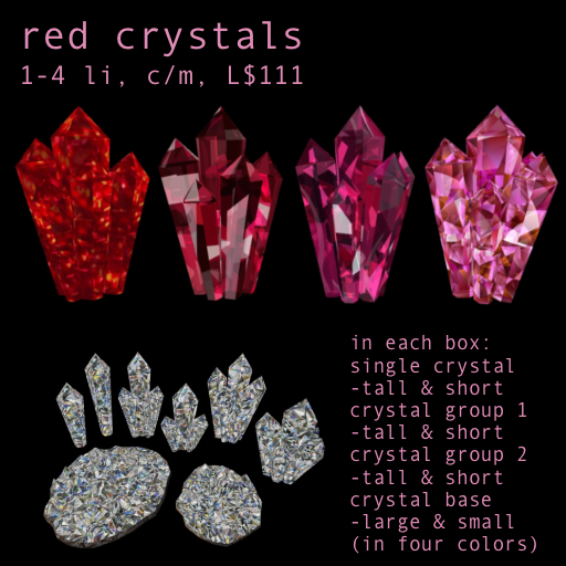 Second Life Marketplace Red Crystals